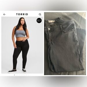 Torrid Luxe Skinny Black Jeans
